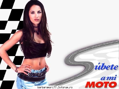 Poze - barbara mori - Subete a mi moto